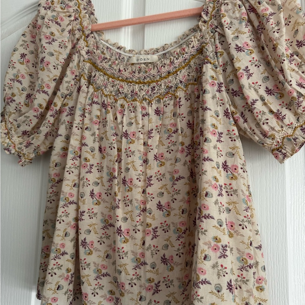 DÔEN Blouse - Feathered Floral XS